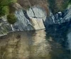 At Shuswap Falls Bridge; oil on canvas